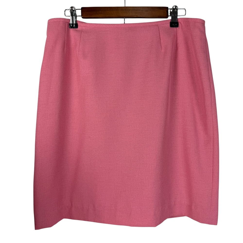 Suit Studio Pink 2 Piece Skirt Suit Set Peplum‎ Blazer Pencil Skirt Women's 14P - Picture 6 of 13